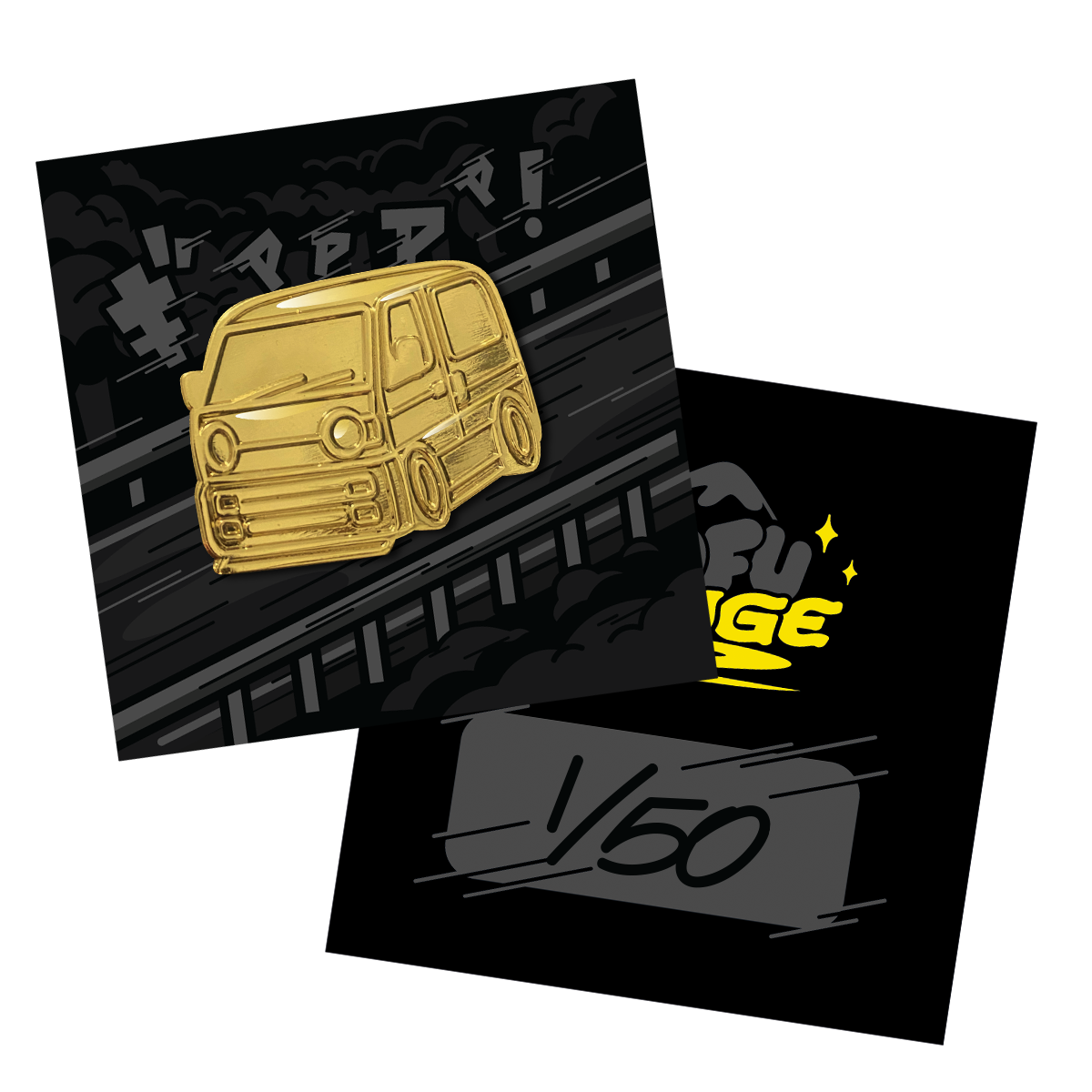 Golden Carry Metal Collectible Pin
