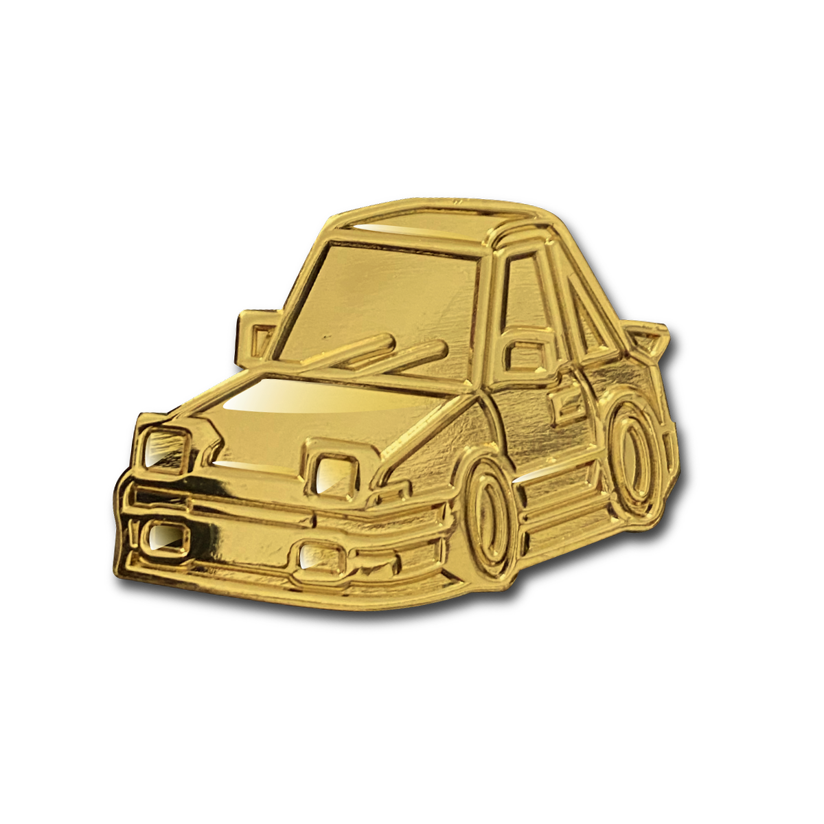 Golden AE86 Metal Collectible Pin