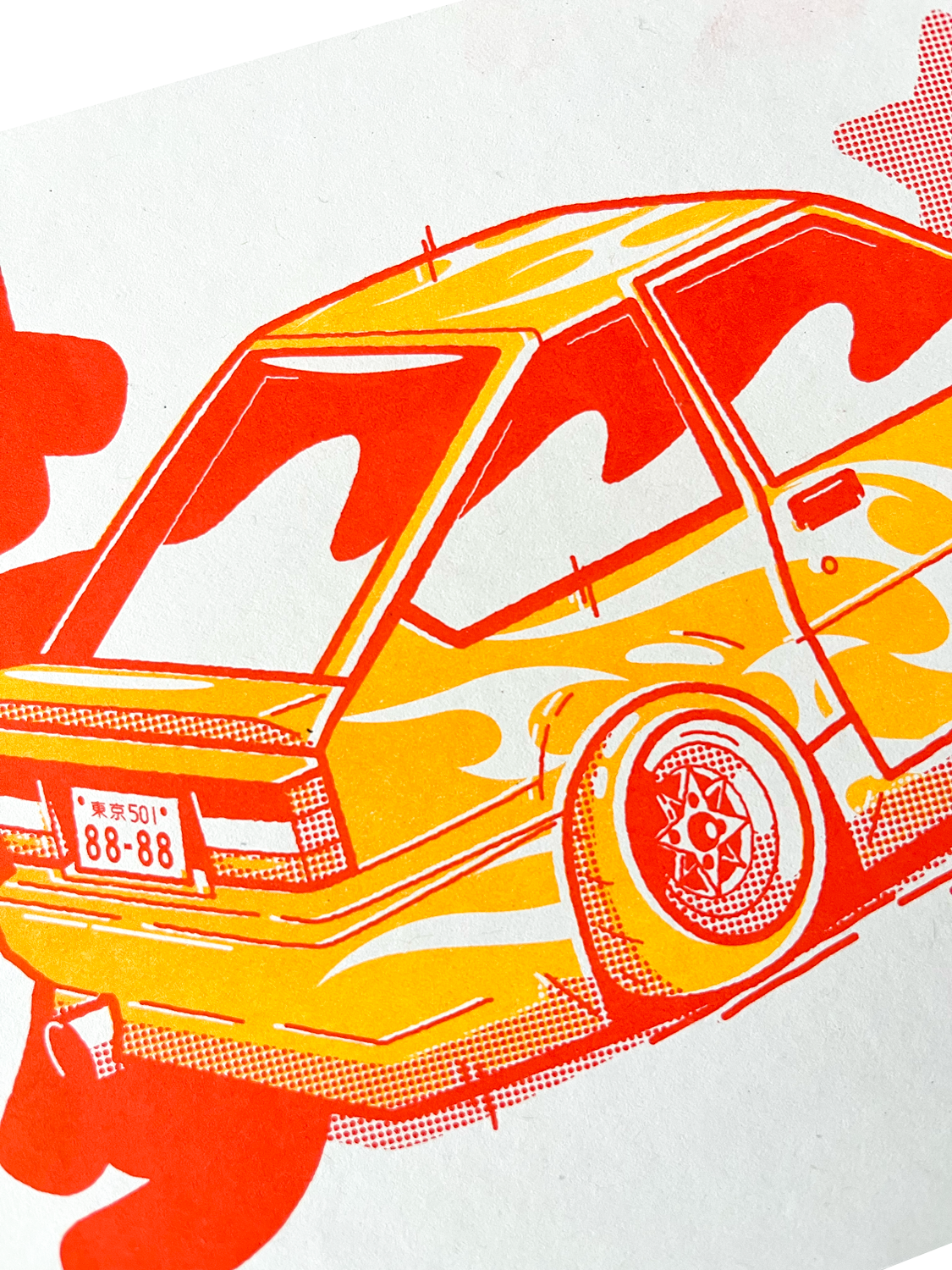 AE86 A5 Risograph Print