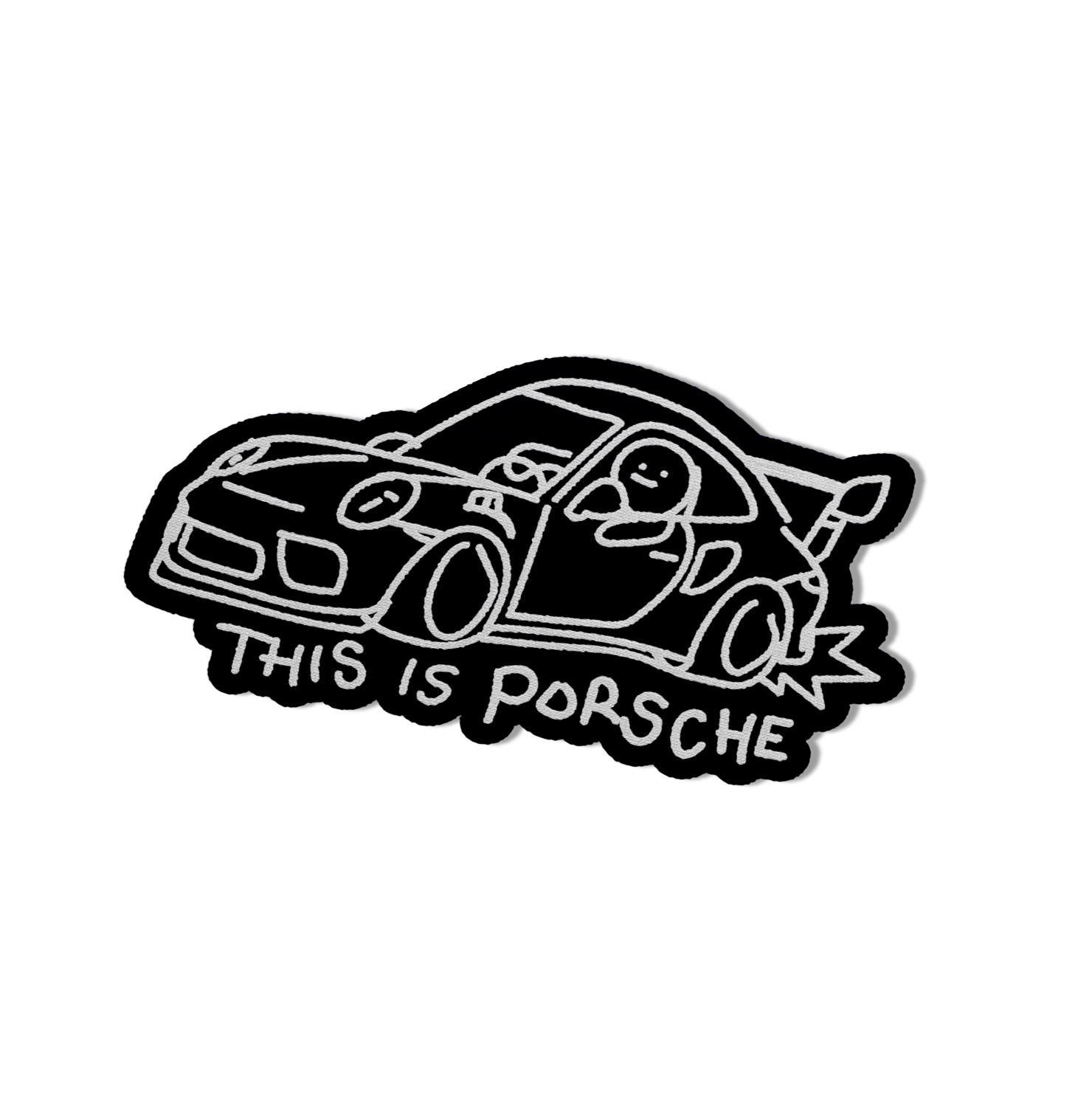 Porsche Iron On Embroidered Patch