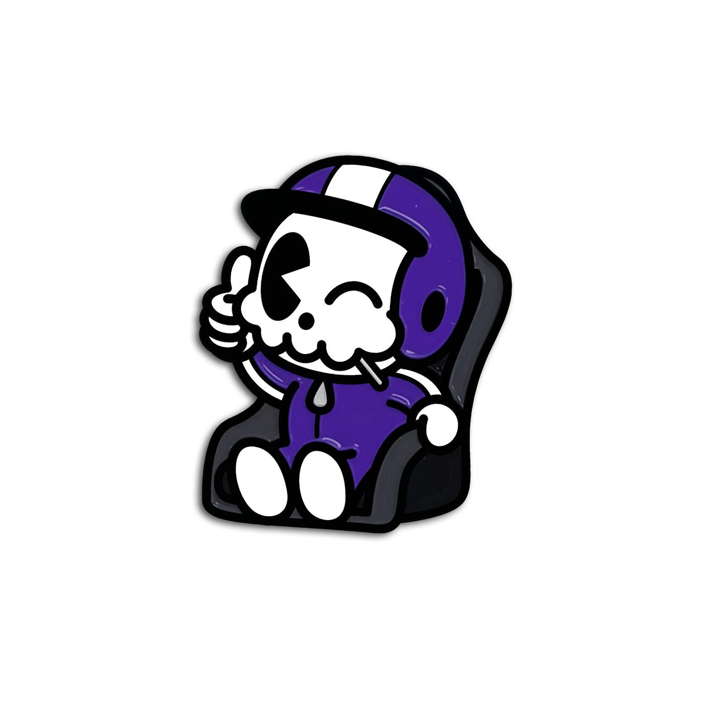 Skelly Racer Collectible Enamel Pin