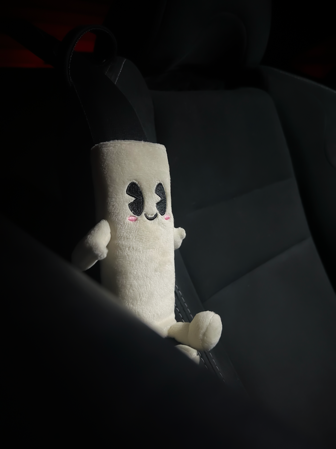 Tofu Plush Seatbelt Cover